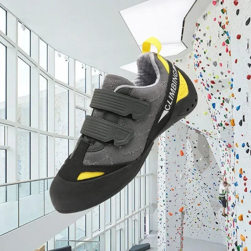 Tênis de escalada profissional masculino para boulder, novo modelo para iniciantes, ideal para escalada ao ar livre, em ambientes internos e externos.