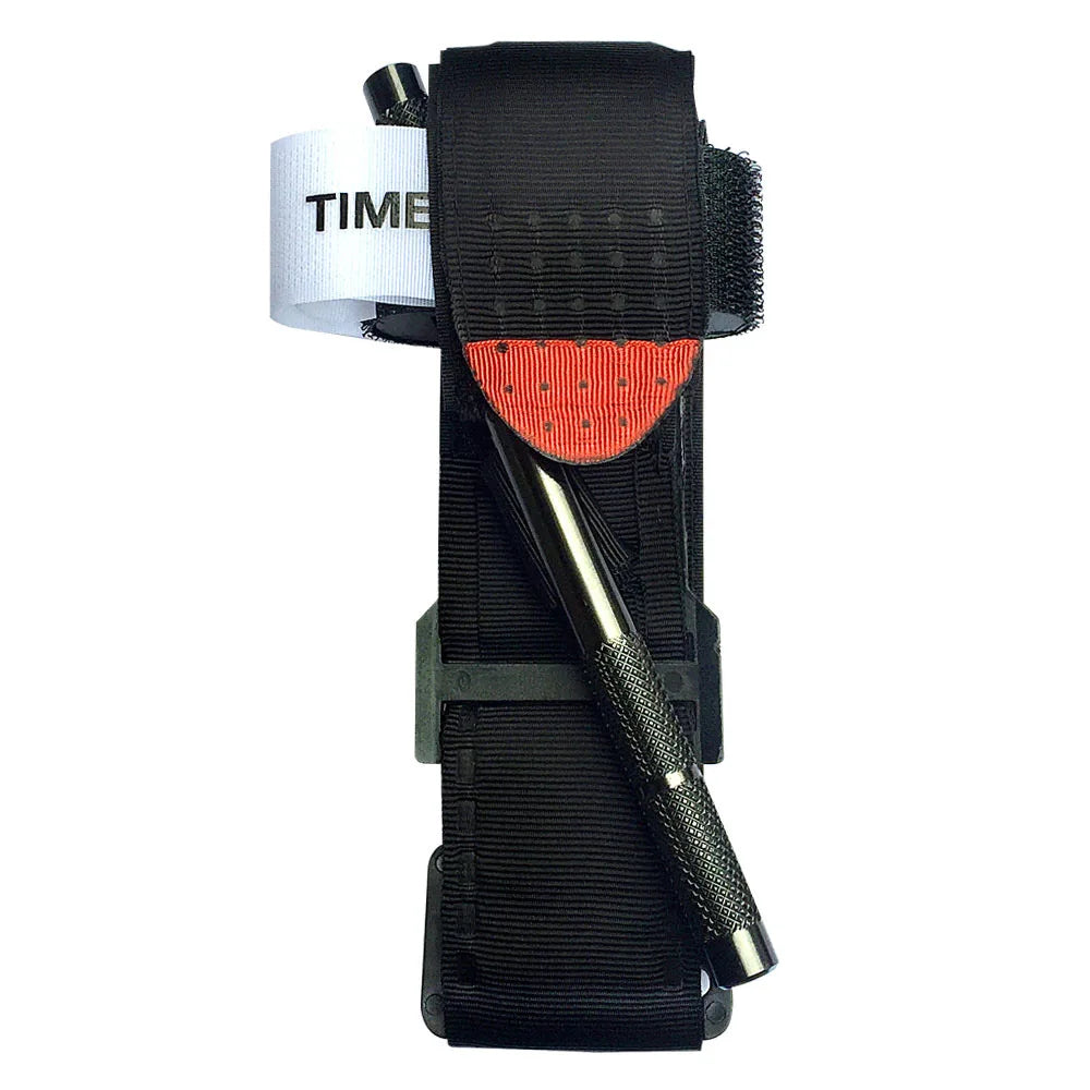 Torniquete tático de primeiros socorros, novo, em haste de alumínio, para sobrevivência, hemostasia, segunda geração, aprimorado, para uso repetido e reforçado.