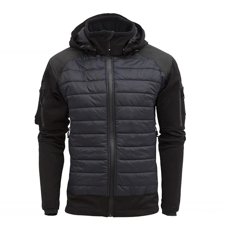 Jaqueta tática Outdoor Soft Shell ISG2.0 aprimorada, à prova de vento e impermeável, com capuz removível, ideal para caminhadas e caça.