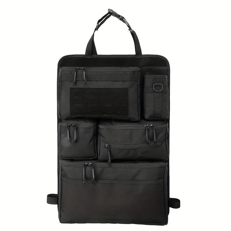 Bolsa organizadora multifuncional para bagagem e armazenamento, bolsa tática para guardar objetos nos bancos traseiros do carro, bolsa para pendurar no banco traseiro.