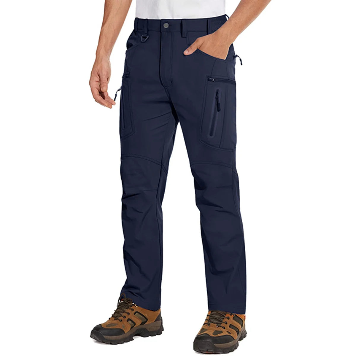 Calça de caminhada leve MAGCOMSEN para homem, estilo cargo, verão, nylon de secagem rápida, impermeável, para pesca e uso casual ao ar livre.