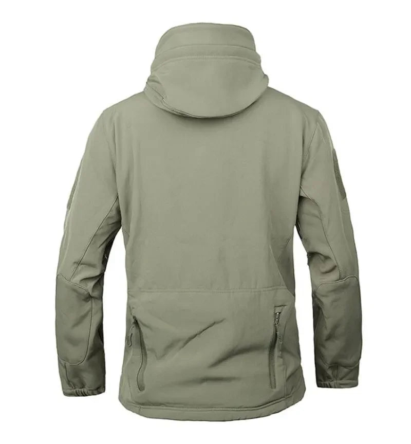 Jaqueta impermeável masculina modelo 2024, estilo softshell, para atividades ao ar livre, com forro de lã, ideal para mulheres. Modelo à prova de vento, impermeável, respirável e com capuz.