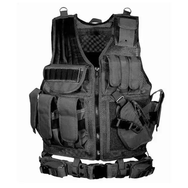 Colete Tático SWAT Respirável, Colete de Armadura Militar para Combate, Segurança, Caça, Exército, Atividades ao Ar Livre, Jogos de CS, Airsoft, Jaqueta de Treinamento
