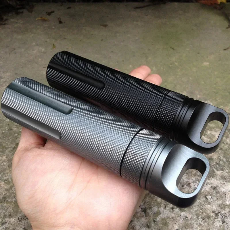 Kit de primeiros socorros de emergência CNC à prova d'água para uso externo, equipamento de sobrevivência e segurança, frasco de comprimidos de alumínio para camping, caixa de armazenamento EDC para tanque.