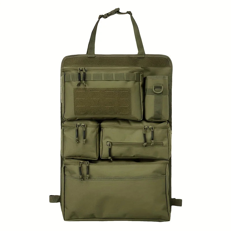 Bolsa organizadora multifuncional para bagagem e armazenamento, bolsa tática para guardar objetos nos bancos traseiros do carro, bolsa para pendurar no banco traseiro.