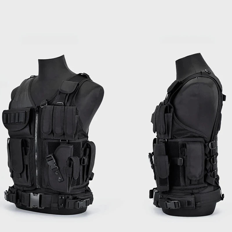 Colete Tático SWAT Respirável, Colete de Armadura Militar para Combate, Segurança, Caça, Exército, Atividades ao Ar Livre, Jogos de CS, Airsoft, Jaqueta de Treinamento