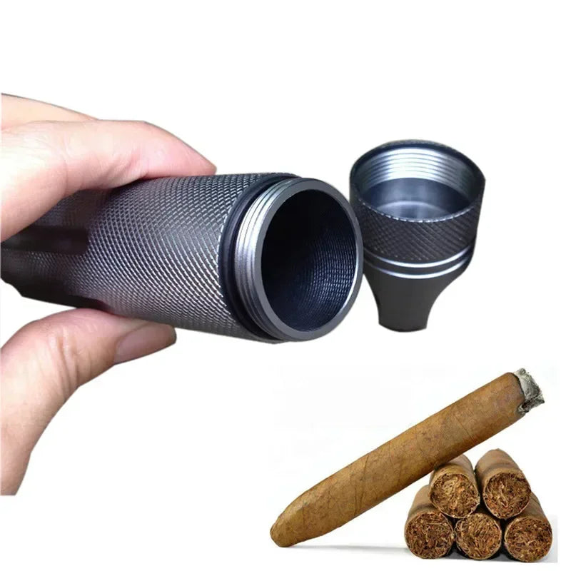 Kit de primeiros socorros de emergência CNC à prova d'água para uso externo, equipamento de sobrevivência e segurança, frasco de comprimidos de alumínio para camping, caixa de armazenamento EDC para tanque.