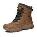Botas de escalada masculinas para atividades ao ar livre, cano alto, impermeáveis, antiderrapantes, pretas, tamanho grande, botas táticas, tamanho 45, botas de caminhada com cadarço, tamanho 47.