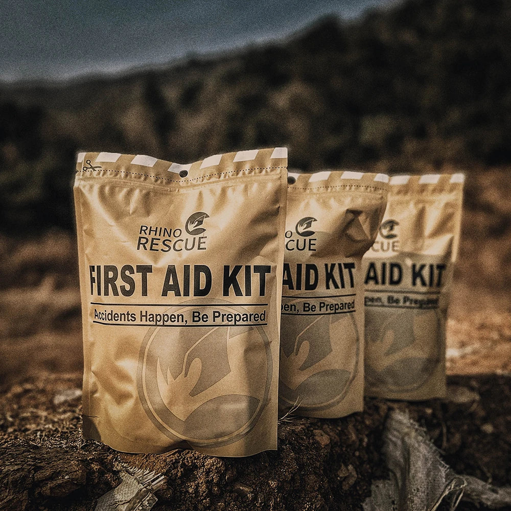 Kit de primeiros socorros de emergência Rhino Rescue, kit tático de combate IFAK para atendimento de primeiros socorros.