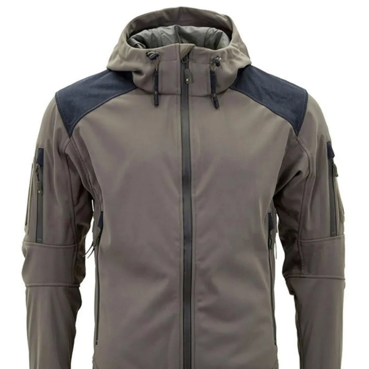 Jaqueta masculina leve e quente com estampa camuflada 2026 - Casaco de ciclismo de algodão para frio, à prova de vento, com capuz e vários bolsos.