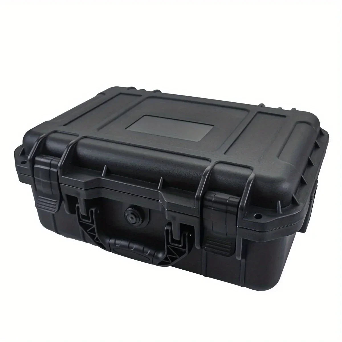 1 bolsa de ferramentas manual rígida e impermeável com compartimento de esponja pré-cortado, chassi de condução não tripulado resistente a impactos.