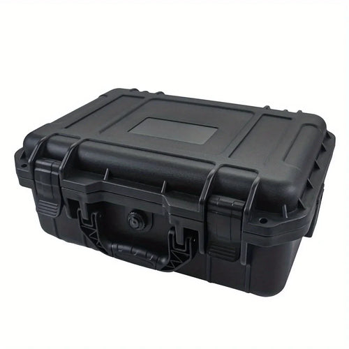 1 bolsa de ferramentas manual rígida e impermeável com compartimento de esponja pré-cortado, chassi de condução não tripulado resistente a impactos.