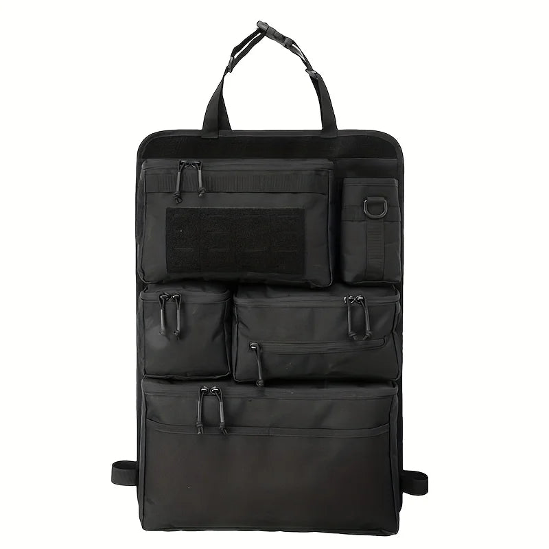 Bolsa organizadora multifuncional para bagagem e armazenamento, bolsa tática para guardar objetos nos bancos traseiros do carro, bolsa para pendurar no banco traseiro.