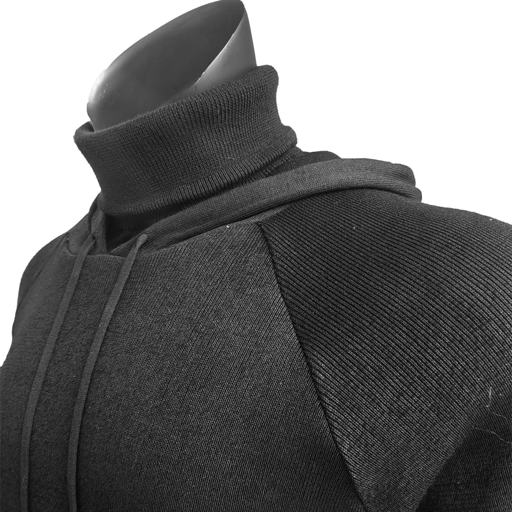 Roupa com capuz e proteção para o pescoço, nível 5 de proteção contra cortes, em conformidade com as normas EN388 e CE da UE. Ideal para atividades ao ar livre, autodefesa e resistência a cortes.