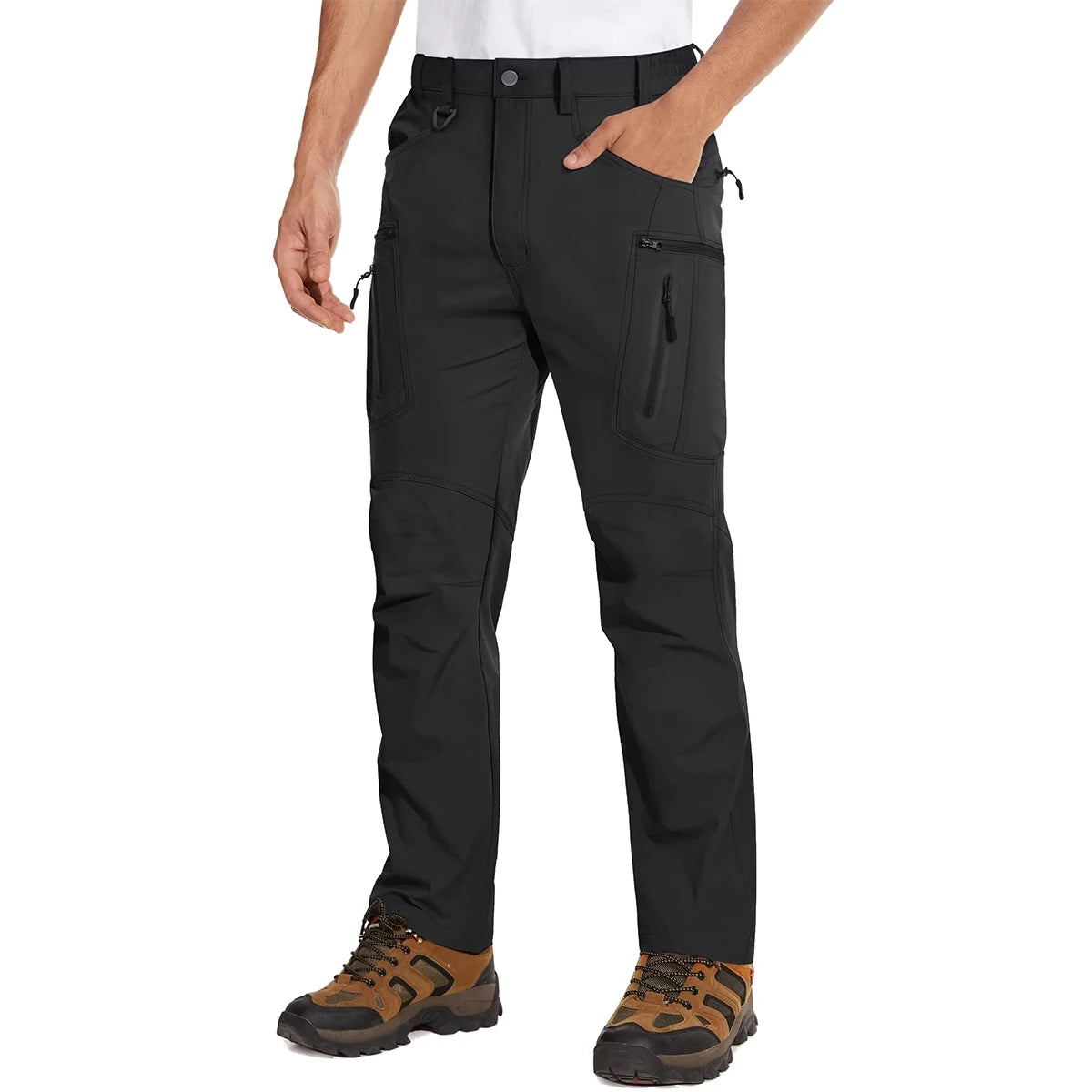 Calça de caminhada leve MAGCOMSEN para homem, estilo cargo, verão, nylon de secagem rápida, impermeável, para pesca e uso casual ao ar livre.