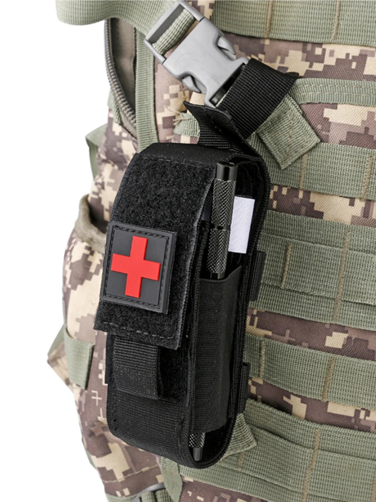 Torniquete tático de primeiros socorros, novo, em haste de alumínio, para sobrevivência, hemostasia, segunda geração, aprimorado, para uso repetido e reforçado.